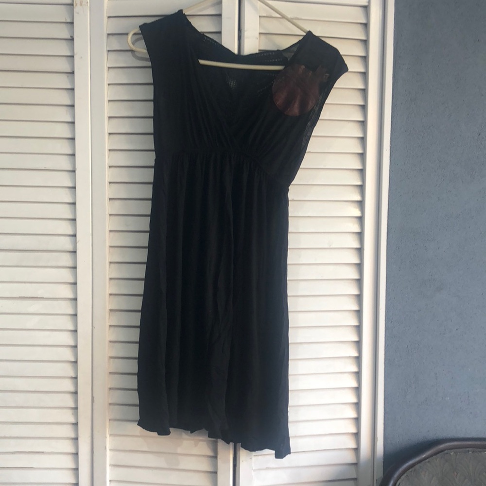 Black dress with onion patch